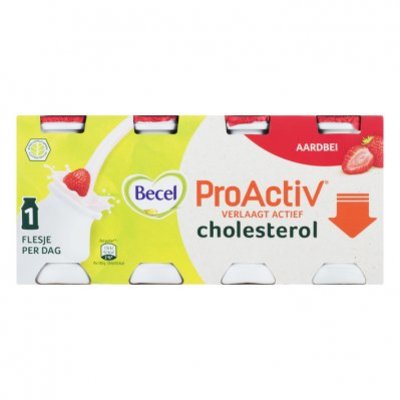 Becel ProActiv aardbei mini yoghurt drinks