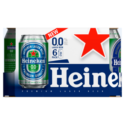 Heineken 0.0% lager beer 6x33cl