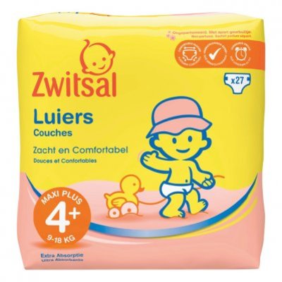 Zwitsal Luiers maxi plus maat 4+