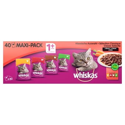 Whiskas classic selectie in saus 1+ jaar maxi-pack 40 stuks