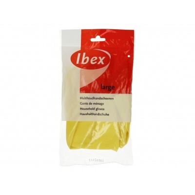 Ibex Huishoudhandschoenen geel large