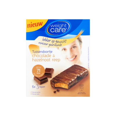 Weight Care Tussendoortje Chocolade & Hazelnoot Reep