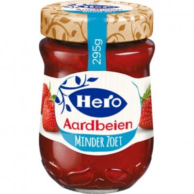 Hero Minder zoet aardbeien jam