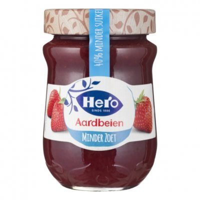 Hero Minder zoet aardbeien jam