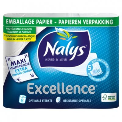 Nalys Excellence 5-laags maxi-vel toiletpapier