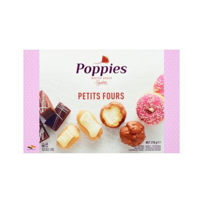 Poppies Petits Fours 12 Stuks