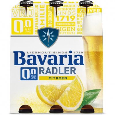 Bavaria 0.0% alcoholvrij radler citroen 6-pack