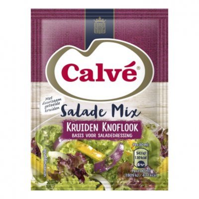 Calvé Salademix kruiden knoflook