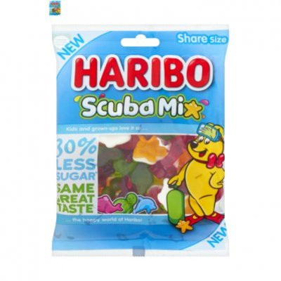 Haribo Scuba mix 30% minder suiker