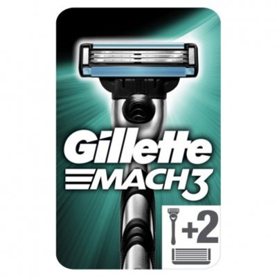 Gillette Mach3 scheersysteem + 2 navulmesjes