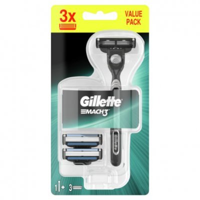Gillette Mach3 scheersysteem + 2 navulmesjes