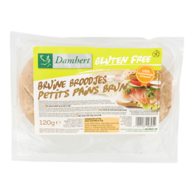 Damhert Glutenvrije bruine broodjes