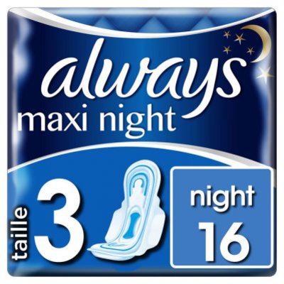 Always Maxi night maandverbanden met vleugels