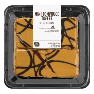 Huismerk Mini tompouce toffee