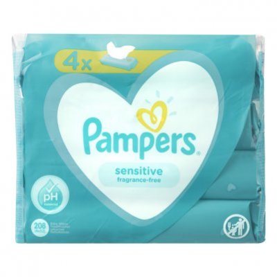 Pampers Baby Wipes Sensitive 4 stuks