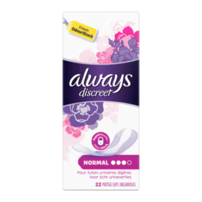 Always Discreet Normal Inlegkruisjes 22, Voor Urineverlies
