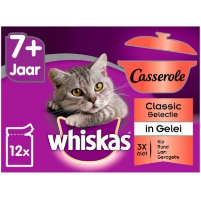Whiskas Kattenvoer nat selectie in gelei senior