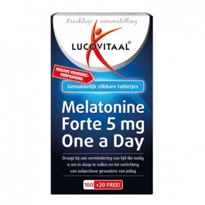 Lucovitaal Melatonine forte 5mg one a day tabletten