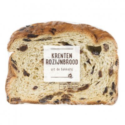Huismerk Krenten- en rozijnenbrood half