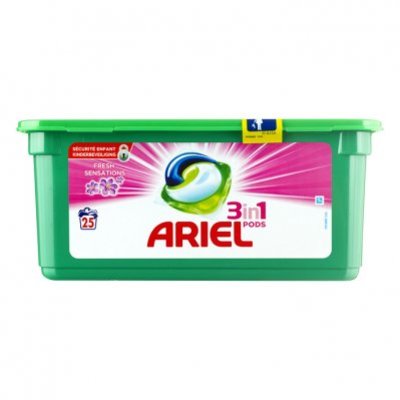 Ariel Pods fresh pink wasmiddel capsules