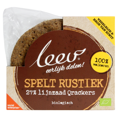 Leev Qrackers bio spelt rustiek