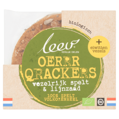 Leev Bio oerrr qrackers vezelrijk spelt