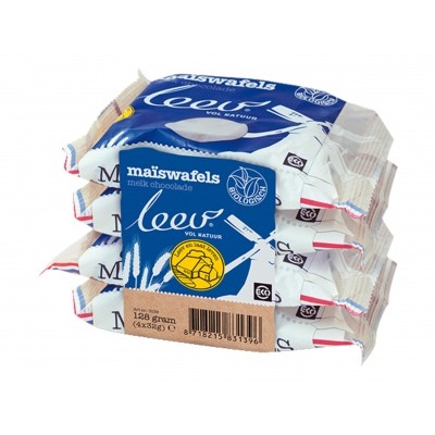 Leev Choco maiswafels melk