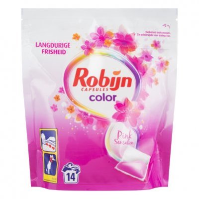 Robijn Wasmiddel capsules color pink sensation