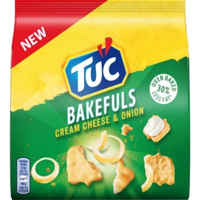 LU TUC Bakefuls cream cheese & onion