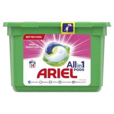 Ariel Allin1 pods fris roze wasmiddelcapsules