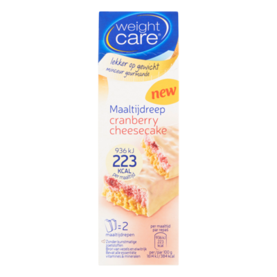 Weight Care Maaltijdreep Cranberry Cheesecake