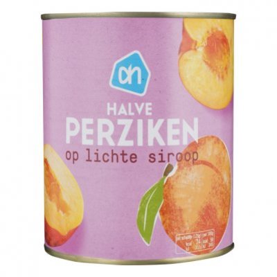 Huismerk Perziken half op siroop