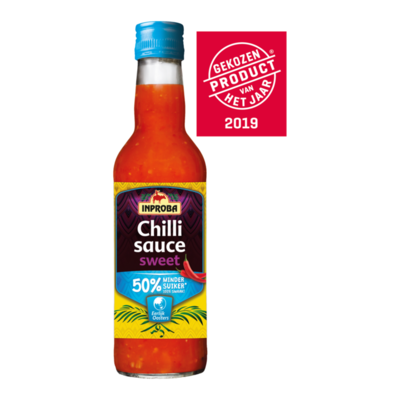 Inproba Chilli Sauce Sweet 50% Minder Suiker