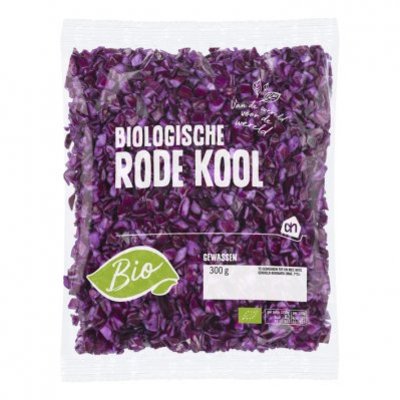 Huismerk Biologisch Rodekool gesneden