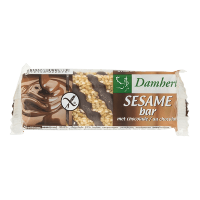 Damhert Glutenvrij reep sesam chocolade