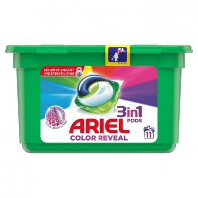 Ariel 3in1 pods kleur kleur&stijl wasmiddel