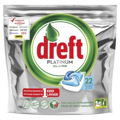 Dreft Platinum vaatwastabletten cool blue