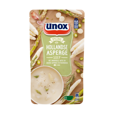 Unox Soep in Zak Aspergesoep