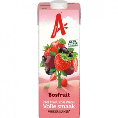 Appelsientje Fruitdruifje minder fruitsuiker