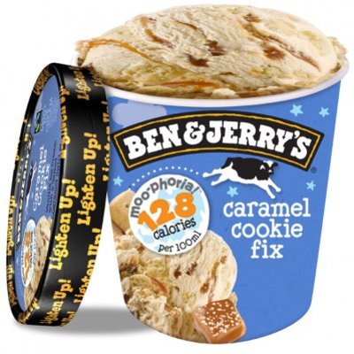 Ben & Jerry's light Ijs Moophoria caramel cookie fix