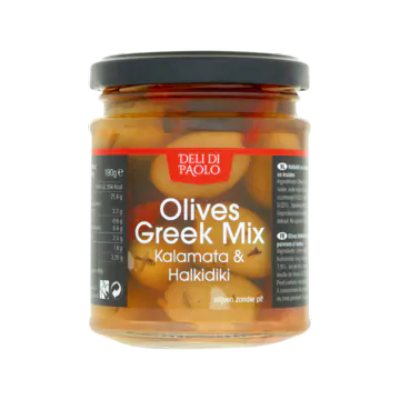 Deli di Paolo Olijven Greek Mix Kalamata & Halkidiki