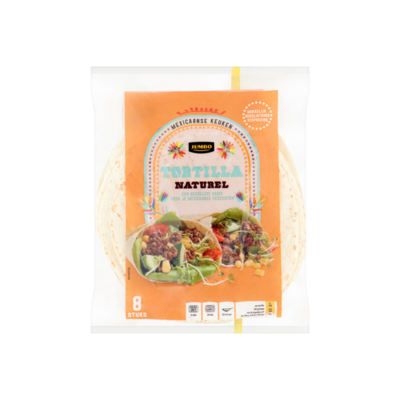 Huismerk Tortilla Naturel 8 Stuks