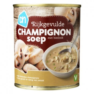 Huismerk Rijkgevulde champignonsoep