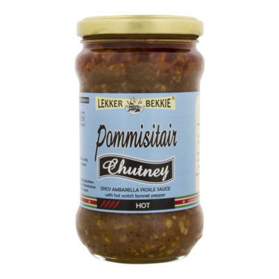 Lekker Bekkie Pommisitair chutney