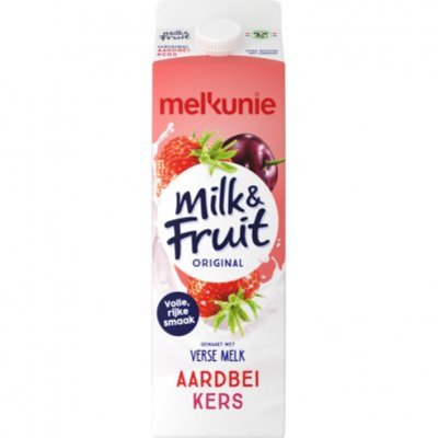Melkunie Milk & fruit aardbei-kers
