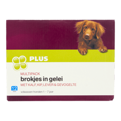 Huismerk Zakjes Adult vlees multipak 12 stuks