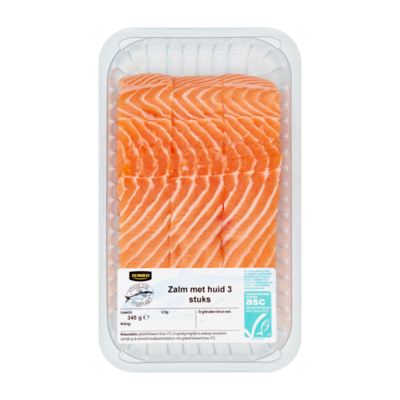 Huismerk Zalm met Huid 3 Stuks