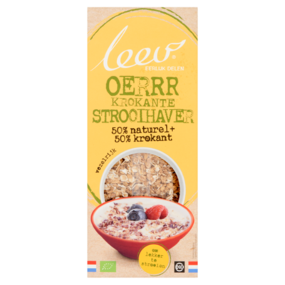 Leev Bio krokante strooihaver naturel