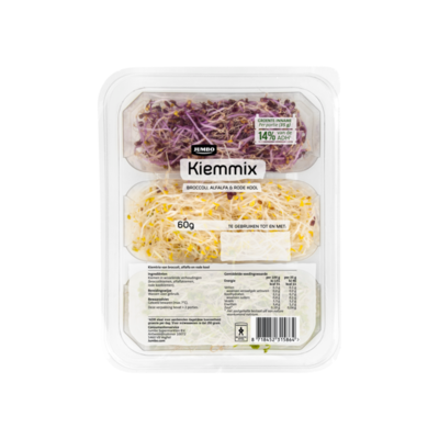 Huismerk Kiemmix Broccoli, Alfalfa & Rode Kool