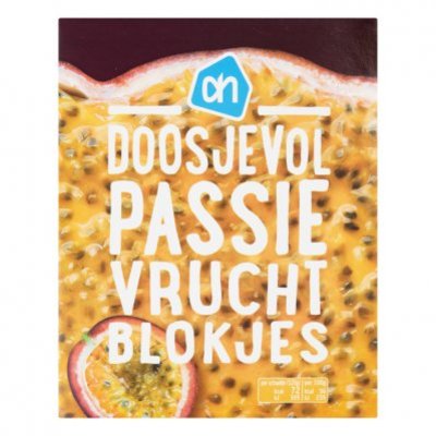 Huismerk Doosjevol passievruchtblokjes